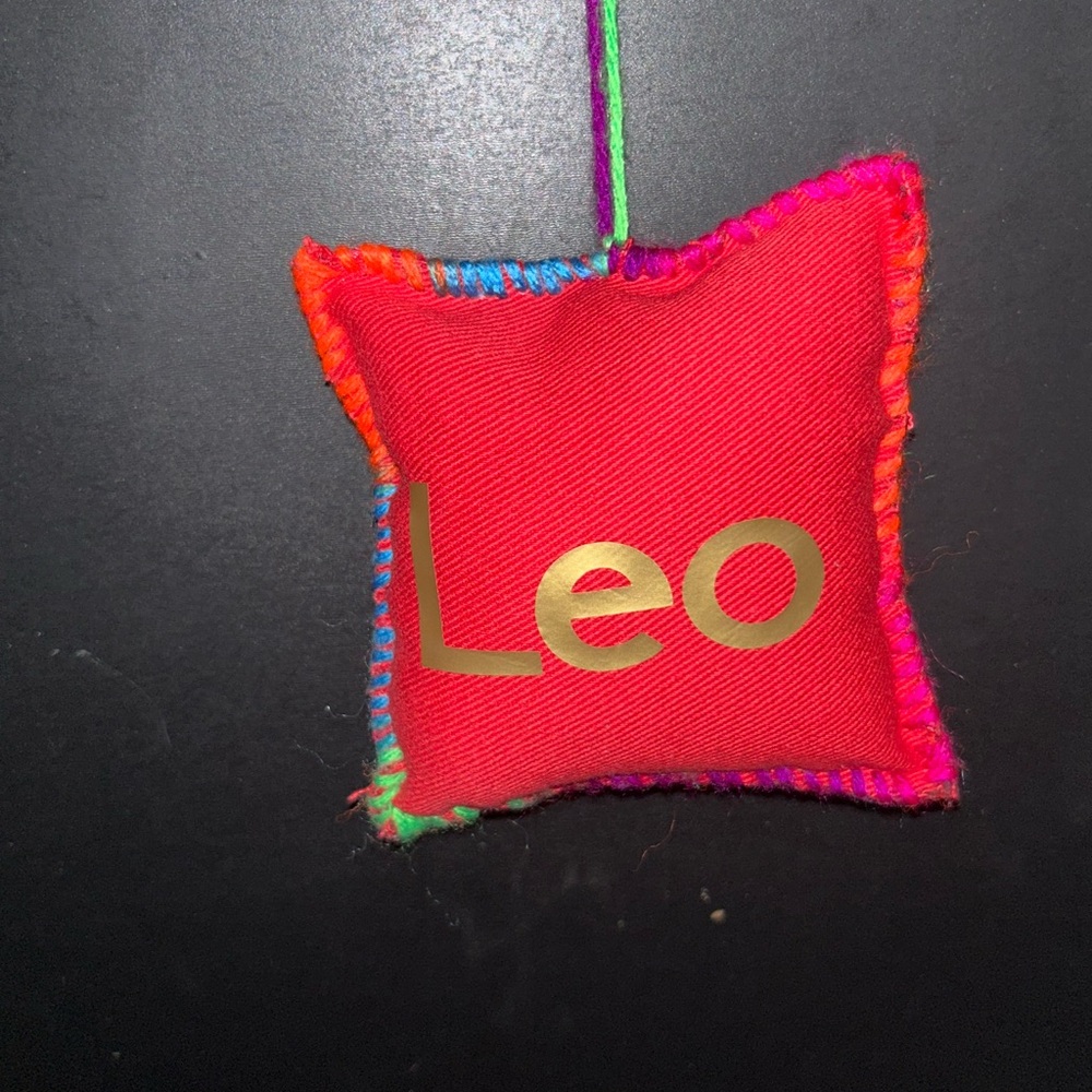 Colorful Leo Pillow Ornament